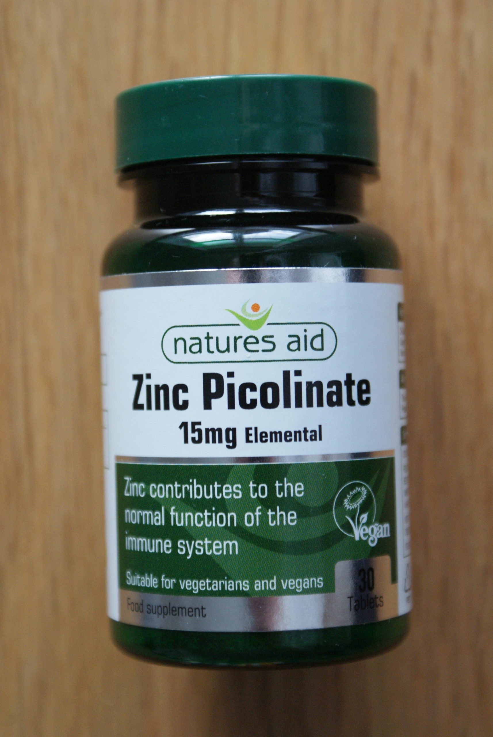 Zinc Picolinate 15mg (30 capsules) Fine Fettle Foods