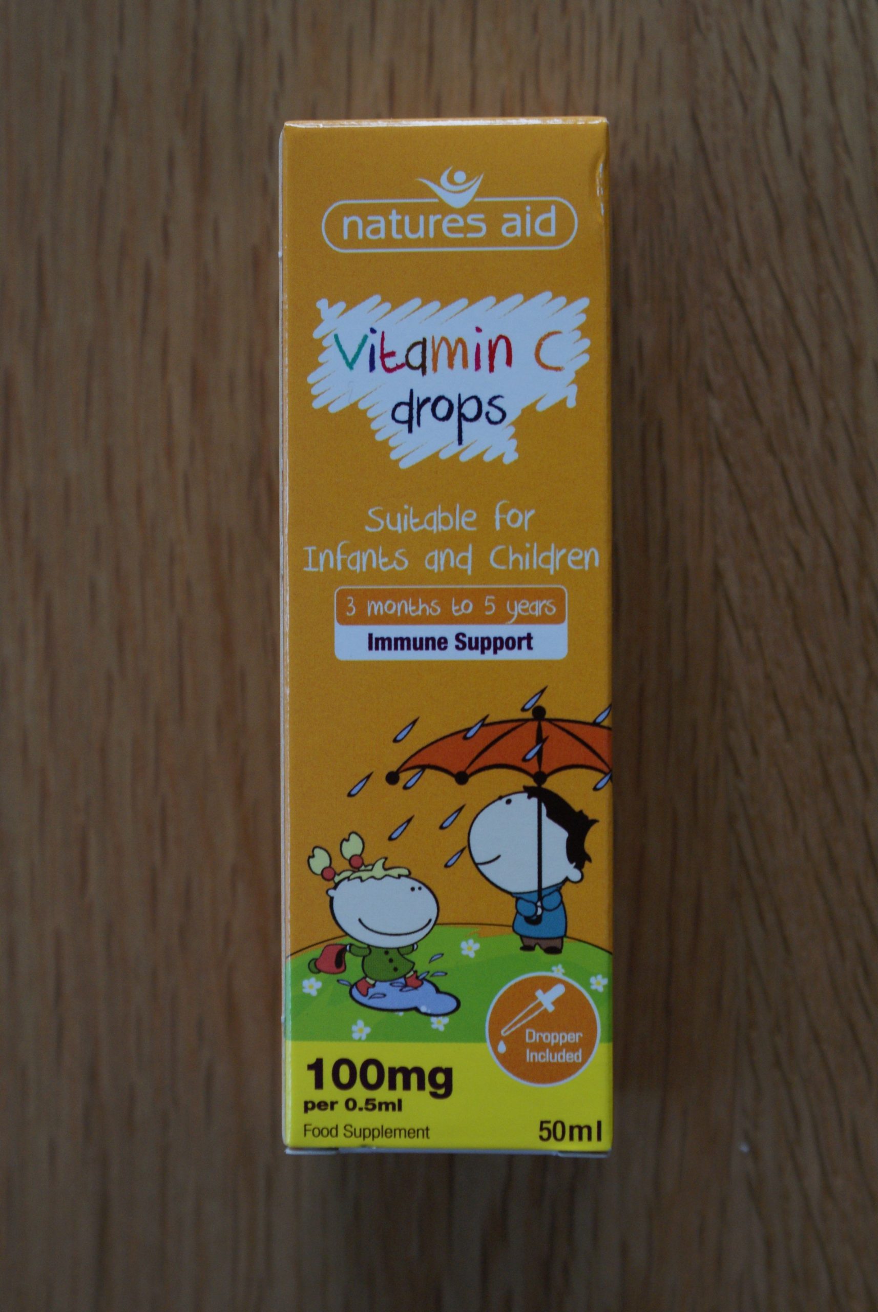 Natures Aid Vitamin C drops 50ml 3 months to 5 years Fine Fettle Foods