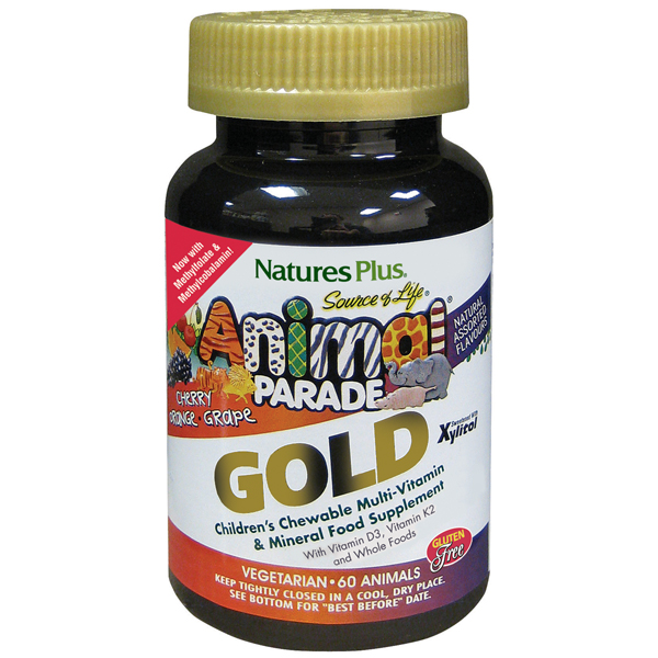 Natures Plus Animal Parade Gold Children’s Chewable Multi-Vitamin 60 ...