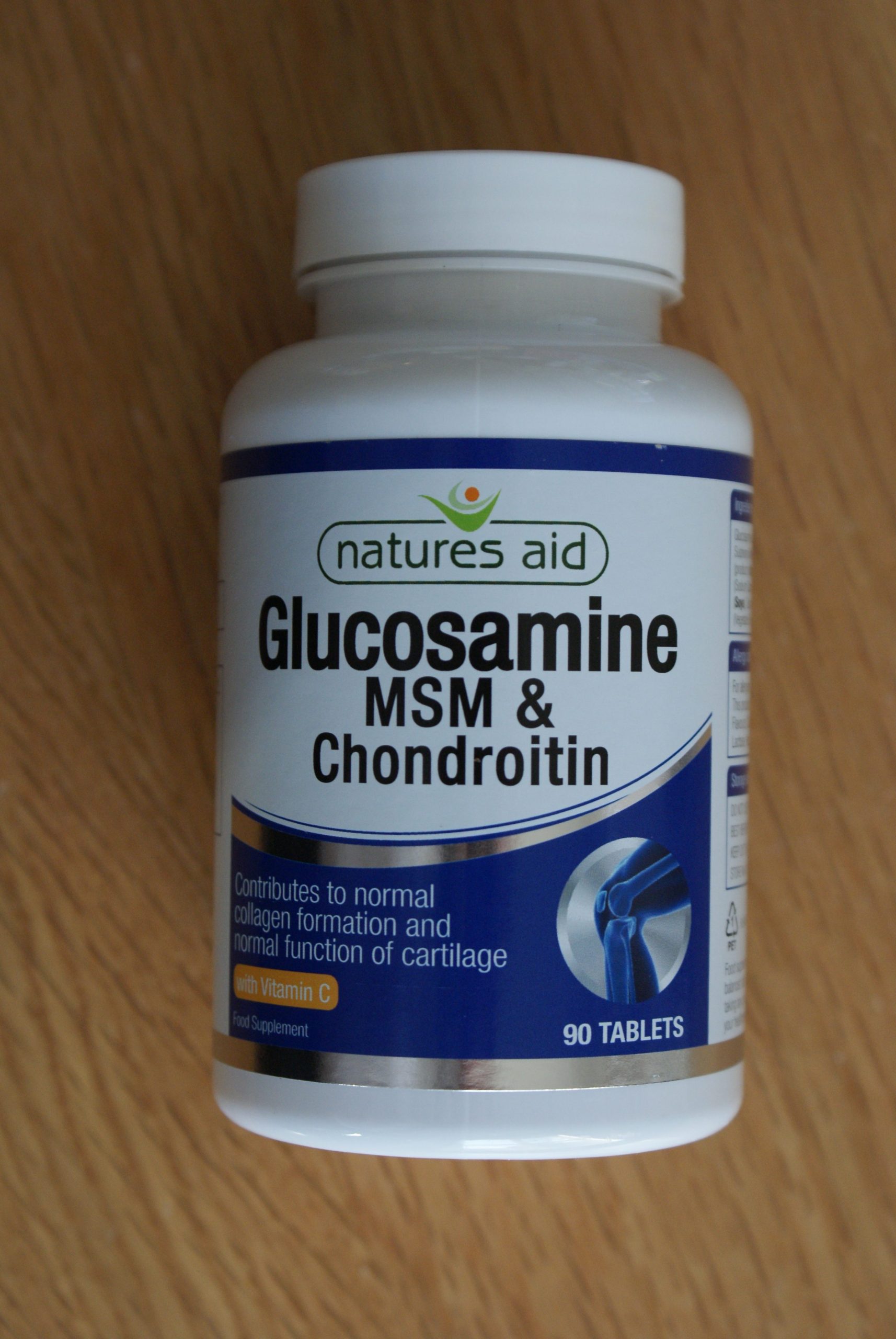 Natures Aid Glucosamine MSM & Chondroitin with Vitamin C 180 Tablets