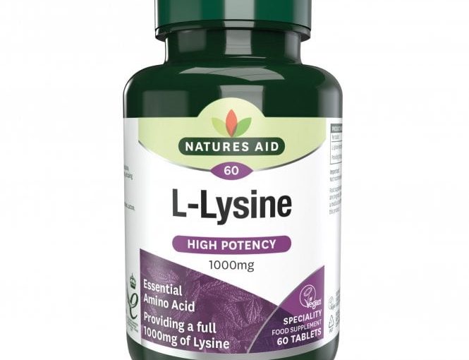 Natures Aid L-Lysine 1000mg 60 Tablets
