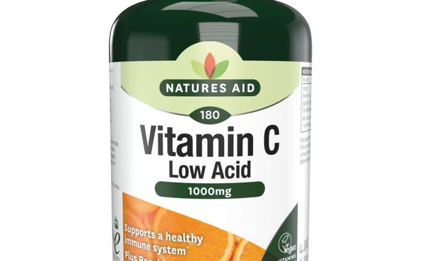 Natures Aid Vitamin C 1000mg 180 tablets Low Acid