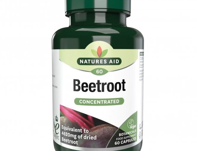 Natures Aid Organic Beetroot Extract 4620mg 60 capsules
