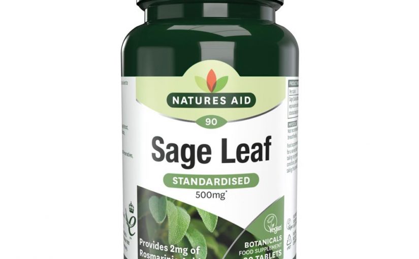 Natures Aid Sage Leaf 500mg 90 tablets