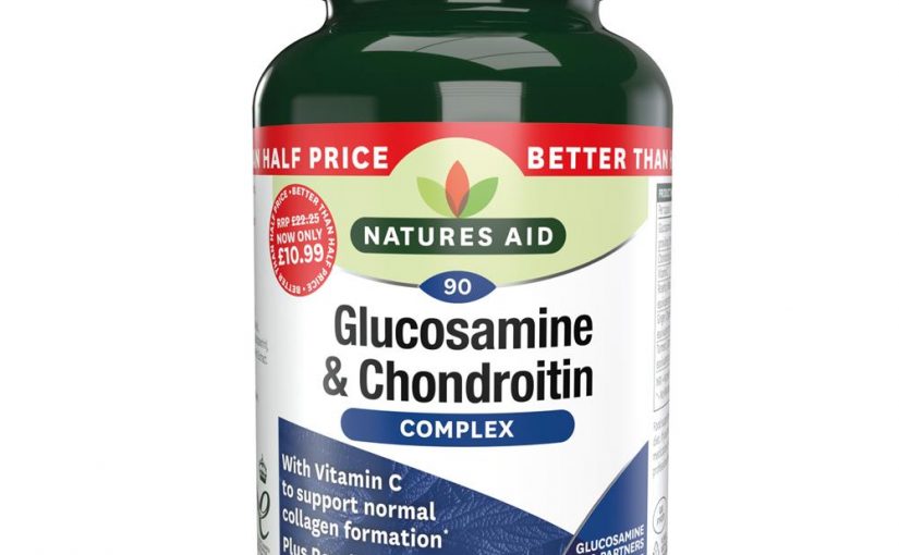 Natures Aid Glucosamine & Chondroitin Complex with Vit C, Rosehip, Ginger & Turmeric 90 Capsules
