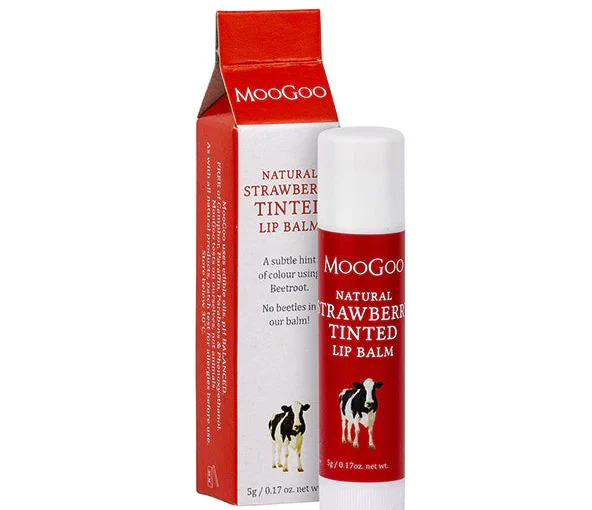 MooGoo Tinted Strawberry Lip Balm