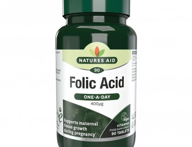 Natures Aid Folic Acid 400ug 90 tablets