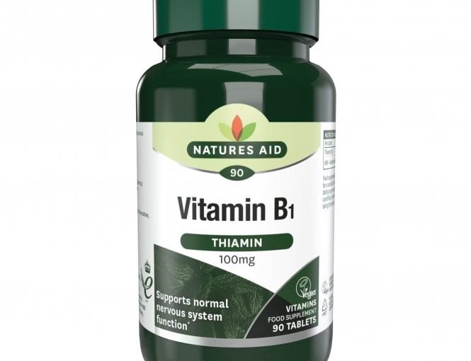 Natures Aid Vitamin B1 Thiamine 100mg 90 tablets