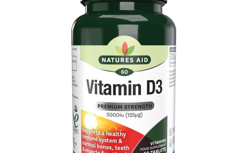 Natures Aid Vitamin D3 5000iu (125ug) Maximum Strength 60 tabs