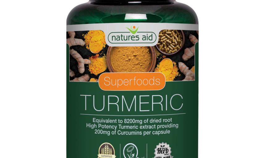 Natures Aid Turmeric 8200mg (HighPotency) 60 Capsules