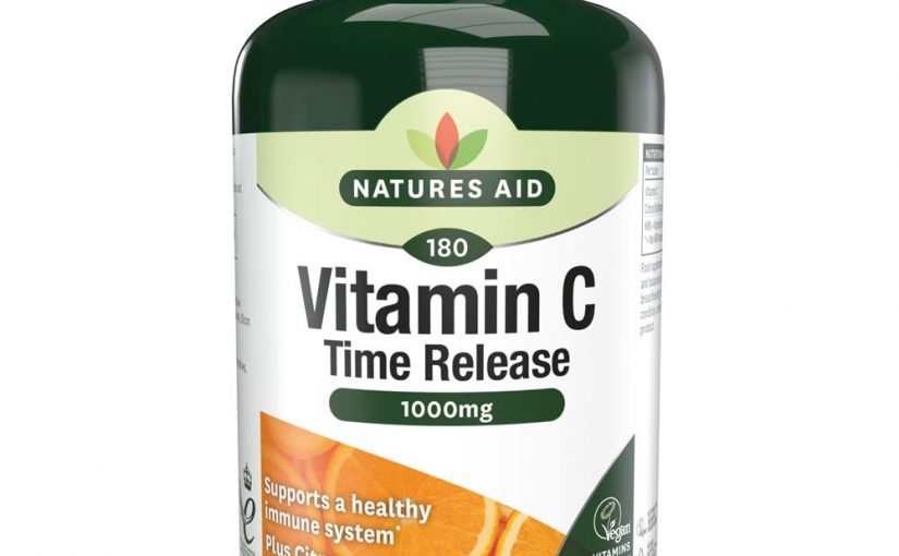 Natures Aid Vitamin C 1000mg 180 Tablets Time Release