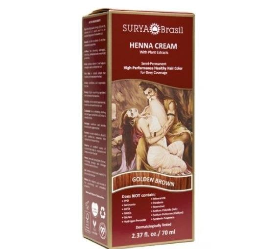 Surya Brasil Golden Brown Henna Cream 2.31fl.oz/70ml