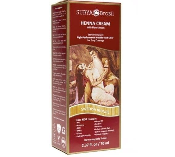 Surya Brasil Swedish Blonde Henna Cream 2.31fl.oz/70ml