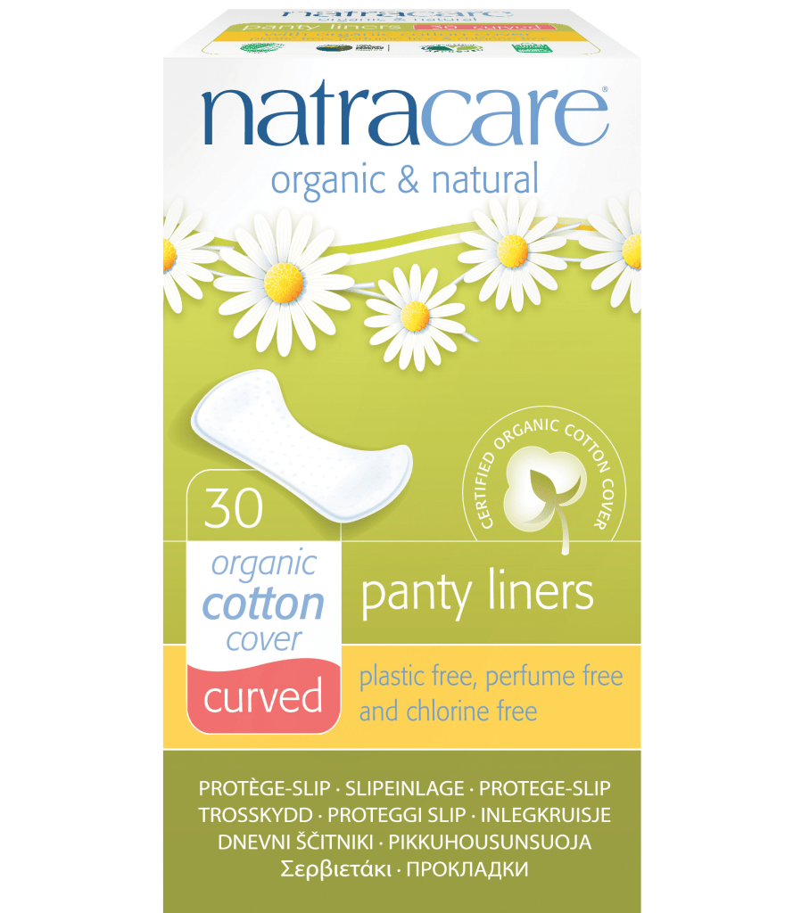 Natracare Organic Panty Liners 30 Curved Fine Fettle Foods