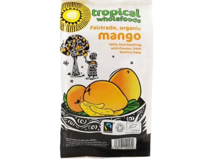 Tropical Wholefoods Fairtrade Organic Mango 100g