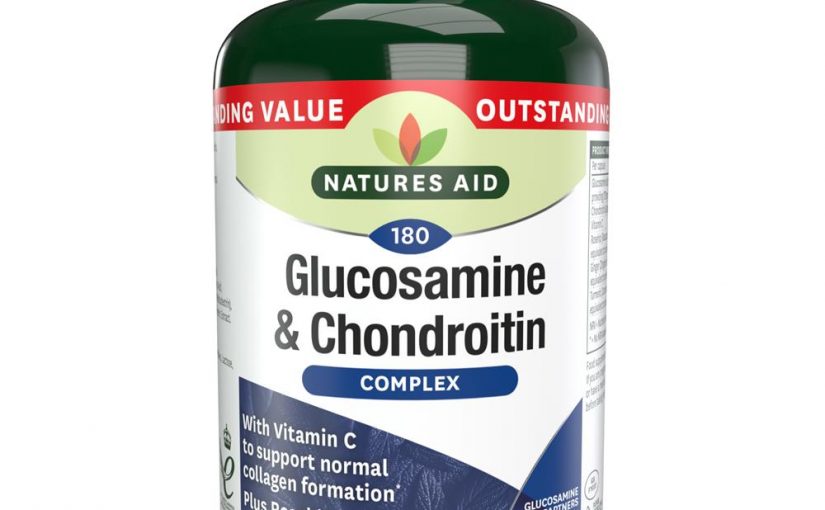 Natures Aid Glucosamine & Chondroitin Complex with Vit C, Rosehip, Ginger and Turmeric 180 capsules