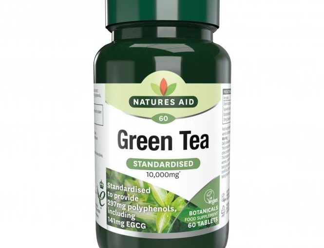 Natures Aid Green Tea 10,000mg of dried leaf 60 Tablets