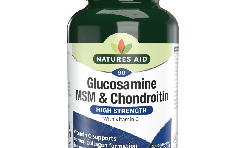 Natures Aid Glucosamine MSM & Chondroitin with Vitamin C 90 Tablets