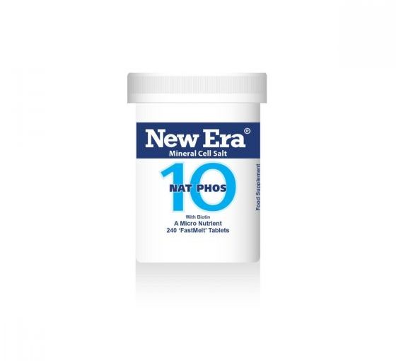 New Era Mineral Tissue Salt No. 10 Nat. Phos. (Sodium Phosphate) 240 ‘FastMelt’ Tablets