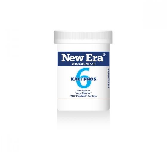 New Era Mineral Tissue Salt  No. 6 Kali. Phos. (Potassium Phosphate) 240 ‘FastMelt’ Tablets