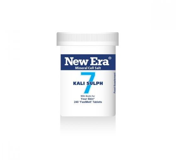 New Era Mineral Tissue Salt No. 7  Kali. Sulph. (Potassium Sulphate) 240 ‘FastMelt’ Tablets