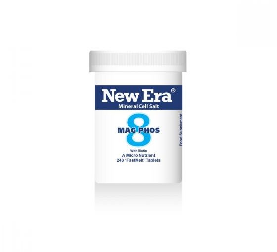New Era Mineral Tissue Salt No. 8 Mag. Phos. (Magnesium Phosphate) 240 ‘FastMelt’ Tablets