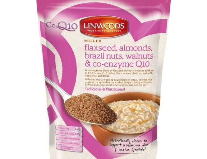 Linwoods Milled Flaxseed, Almonds, Brazil Nuts, Walnuts & Co-enzyme Q10  360g