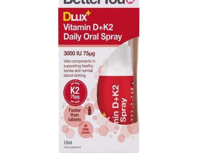 BetterYou Vitamin D and K2 Spray 3000iu 75ug