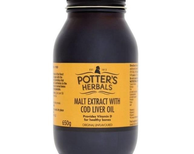 Potter’s Herbals Malt Extract with Cod Liver Oil 650g