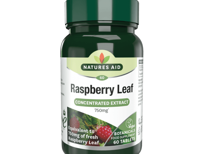 Natures Aid Raspberry Leaf 375mg 60 tabs