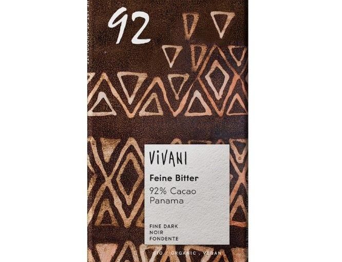 Vivani Dark Organic Chocolate with 92% Panama Cocoa (80g)