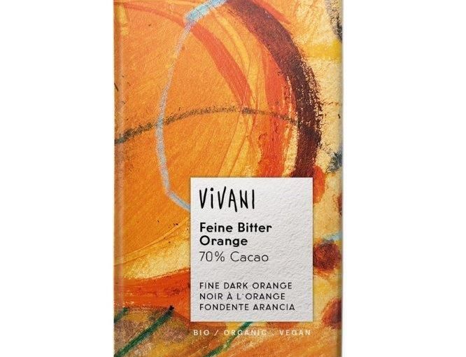 Vivani Organic Dark Orange Chocolate 70% 100g