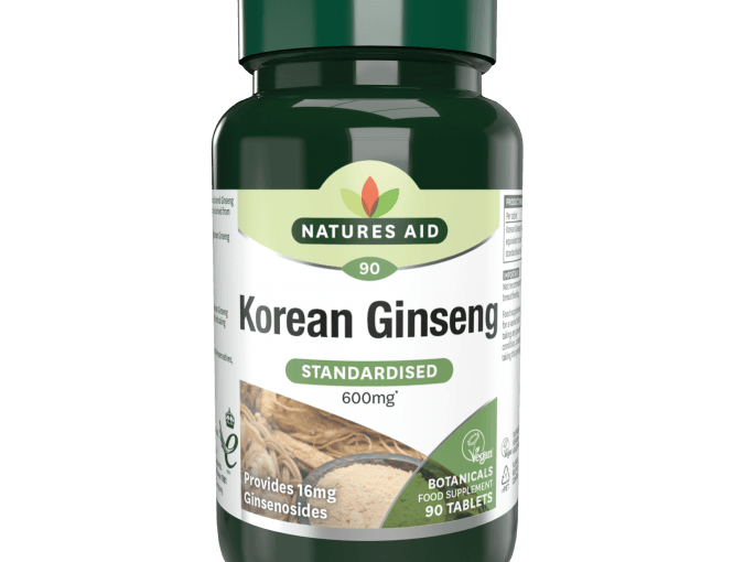 Natures Aid Korean Ginseng 90 tablets