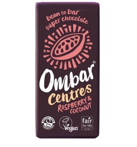 Ombar 72% Cacao Raspberry and Coconut 70g
