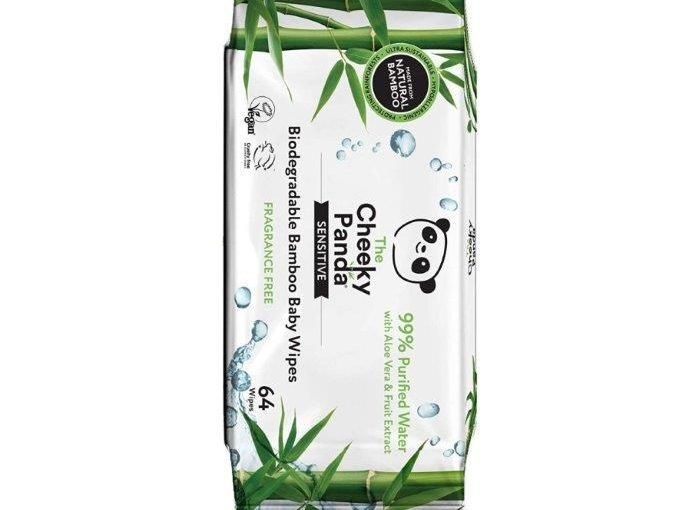 The Cheeky Panda Sensitive Biodegradable Bamboo Baby Wipes  (64)