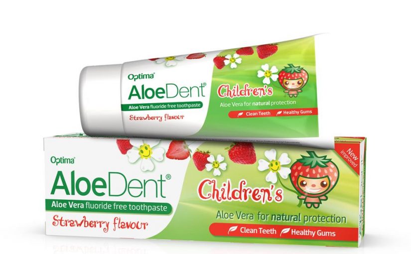 Aloe Dent Children’s Aloe Vera Fluoride Free Toothpaste Strawberry Flavour 50ml