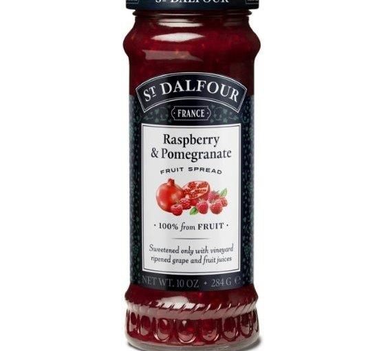 St Dalfour Raspberry and Pomegranate Fruit Spread 284g