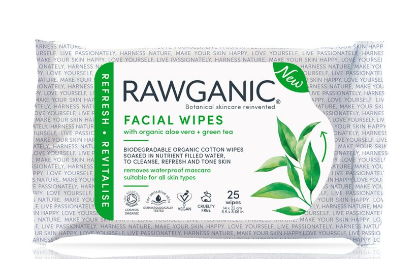 Rawganic Refreshing Facial Wipes (25 wipes)