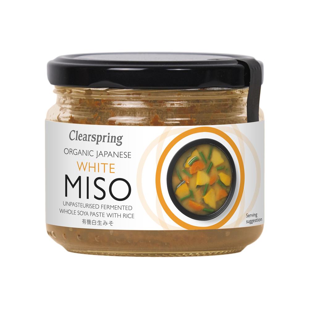 Miso blanc doux non pasteurisé biologique 270g Clearspring