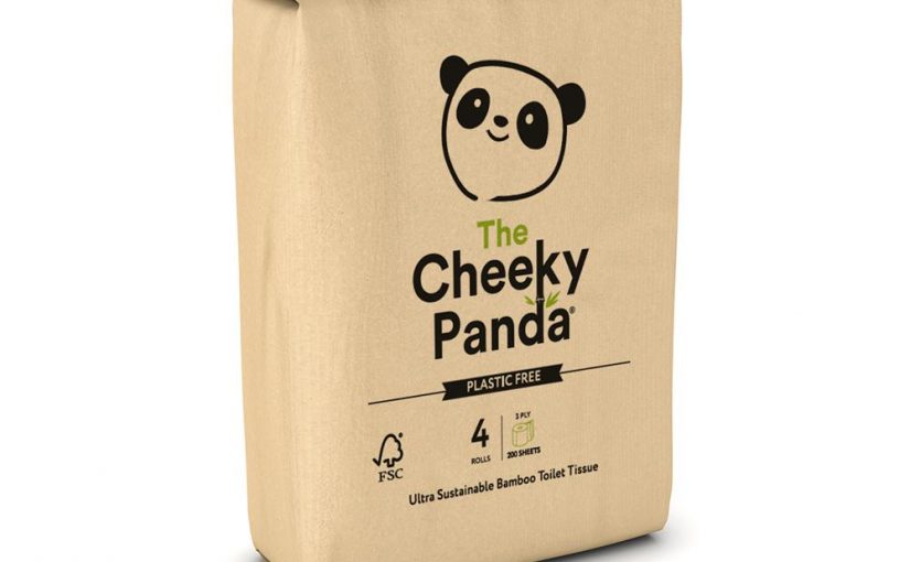 The Cheeky Panda 100% Plastic Free Ultra Sustainable Bamboo Toilet Roll – 4 Pack