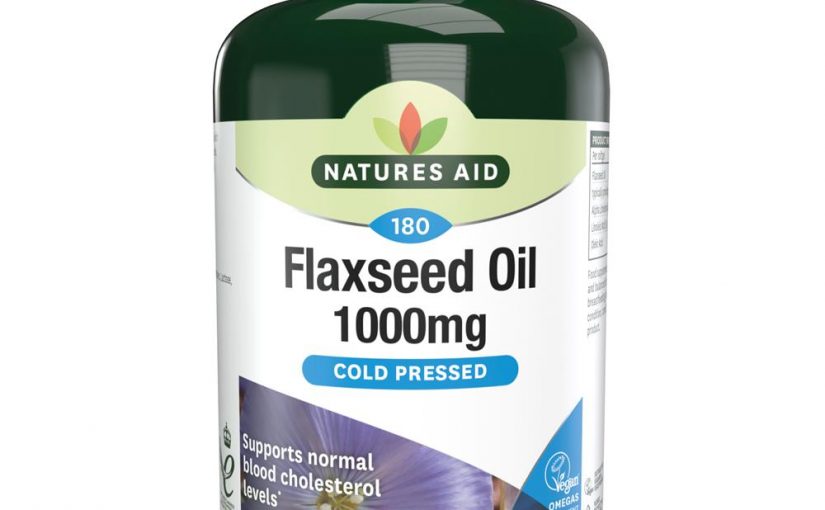 Natures Aid Flaxseed Oil 1000mg 180 capsules