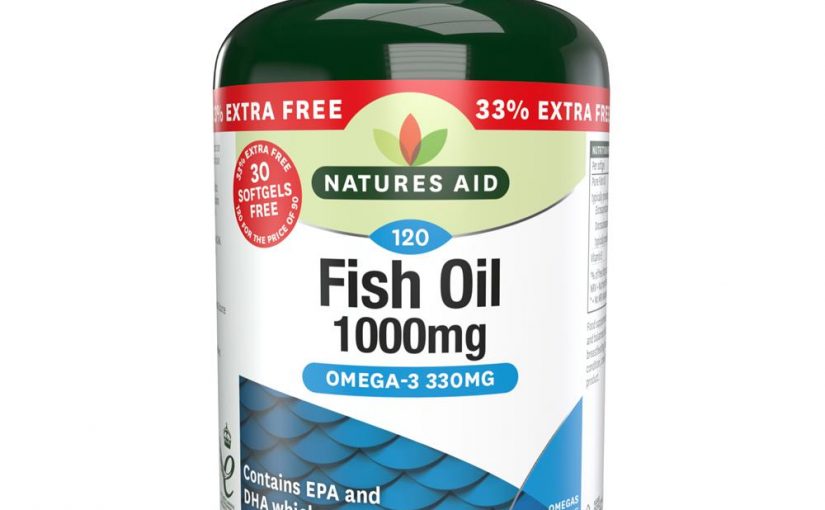 Natures Aid Omega 3 Fish Oil 1000mg 90 soft gels +33% Extra Fill