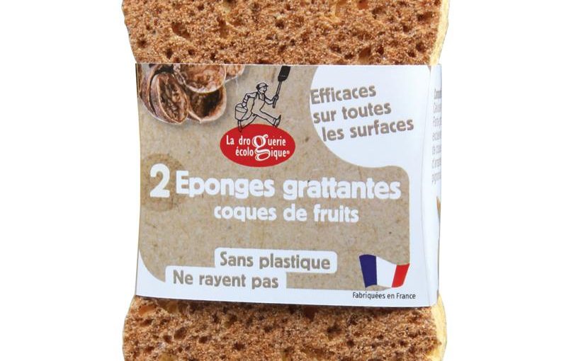 Plants and Nuts Scourer Sponge 100 % plastic free x 2