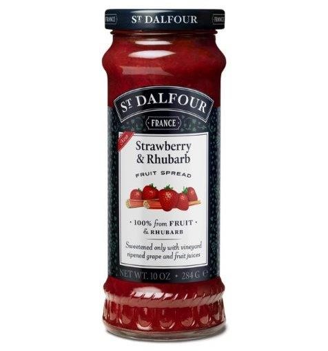 St Dalfour Strawberry & Rhubarb Fruit Spread 284g